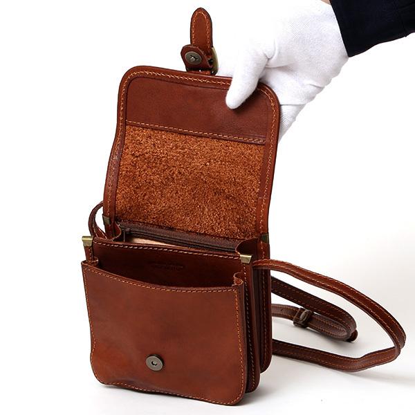 ミニ ショルダーバッグ レザー レディース ブラウン 茶 茶色 イタリア ブランド サコッシュ メンズ 本革 | I MEDICI | 02