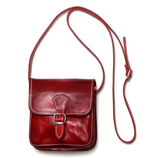 ミニ ショルダーバッグ レザー レディース レッド ワイン 赤色 イタリア ブランド サコッシュ メンズ 本革 | I MEDICI