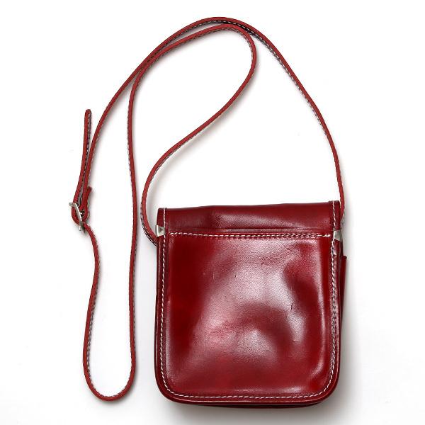 ミニ ショルダーバッグ レザー レディース レッド ワイン 赤色 イタリア ブランド サコッシュ メンズ 本革 | I MEDICI | 01