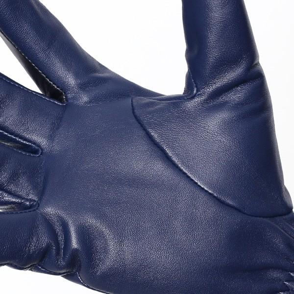 KURODA（クロダ） 手袋 革 メンズ スマホ対応 ブルー ネイビー 青色