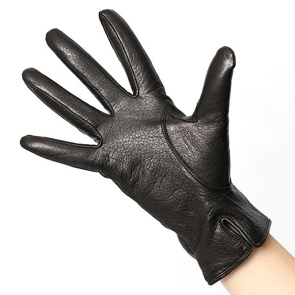 KURODA（クロダ） 手袋 レディース ブランド 本革 カシミア ブラック