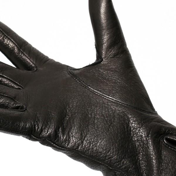 KURODA（クロダ） 手袋 レディース ブランド 本革 カシミア ブラック