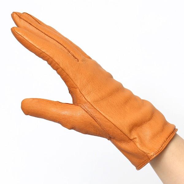 KURODA（クロダ） 手袋 レディース ブランド 本革 カシミア キャメル