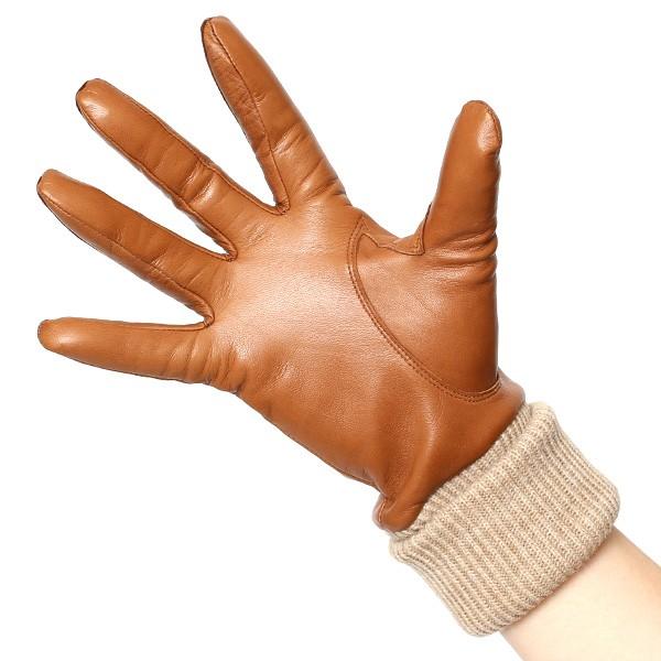 MIUMIU ミュウミュウ レザーグローブ キャメルラムレザー　サイズ8-1/2 MIUMIU ミュウミュウ レザーグローブ キャメルラムレザー サイズ8-1/2