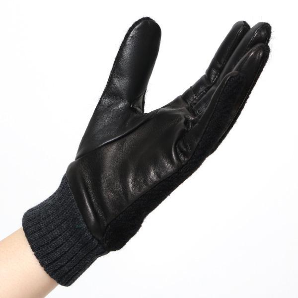 HARRIS TWEED（ハリスツイード） 手袋 レディース スマホ対応 ブラック