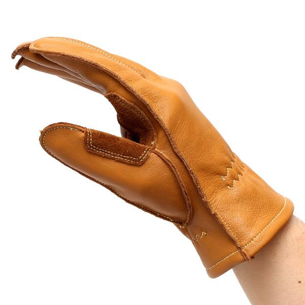 キャンプ 手袋 耐熱 革手袋 作業用 メンズ イエロー 黄色 耐熱グローブ アウトドア ペレック(PELLEK) KURODA(クロダ) | KURODA | 02