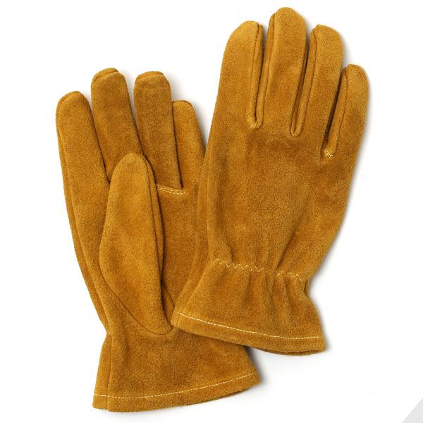 耐熱グローブ キャンプ 革手袋 作業用 イエロー 黄色 バーベキュー 焚き火 アウトドア ペレック(PELLEK) KURODA(クロダ) | KURODA