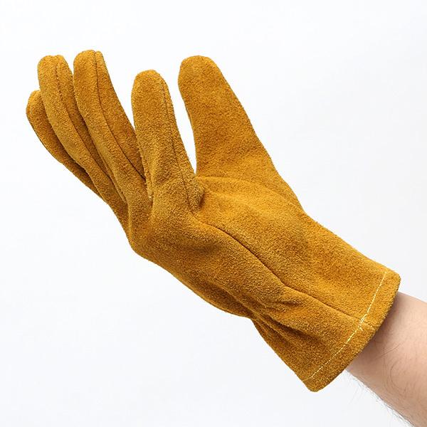 耐熱グローブ キャンプ 革手袋 作業用 イエロー 黄色 バーベキュー 焚き火 アウトドア ペレック(PELLEK) KURODA(クロダ) | KURODA | 04