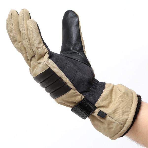 キャンプ 手袋 防寒 防水 スマホ操作可能 オシャレ ベージュ 肌色 裏起毛 登山 バイク 自転車 冬 アウトドア 作業用 | KURODA | 04