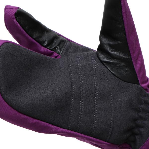 手袋 キャンプ アウトドア 防寒 スマホ操作可能 タッチパネル ミトン パープル 紫色 メンズ 温かい 裏起毛 防水 防風 グローブ | KURODA | 05