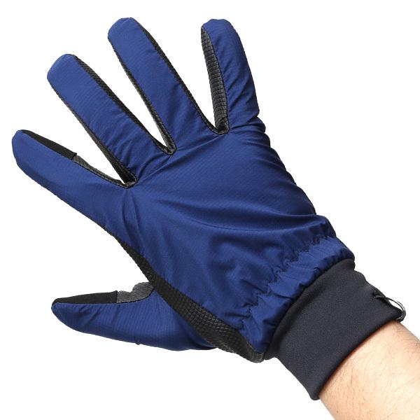 新しい白と青の自転車用グローブ　（競輪手袋SSK） 自転車 手袋 防寒 メンズ スマホ対応 サイクリング グローブ ブルー