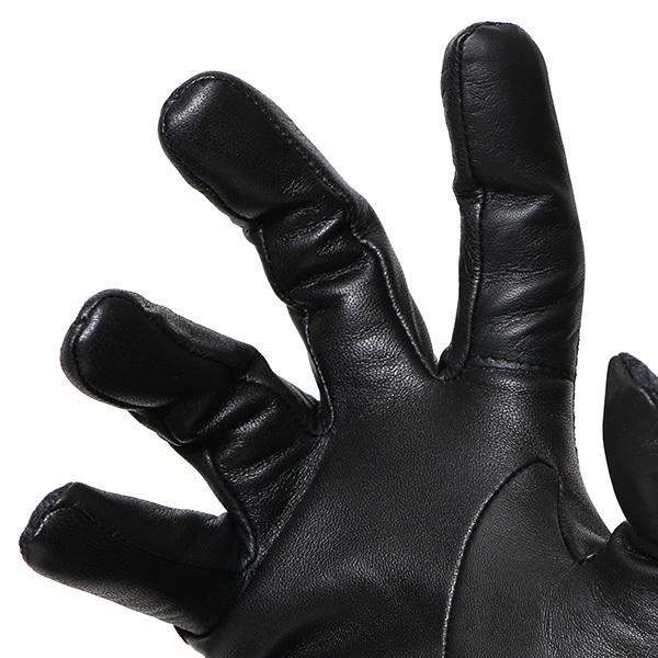 手袋 メンズ カノニコ社 イタリア製 スーツ生地 手袋 グレー グレイ 灰色 本革 男性 ブランド | KURODA | 06