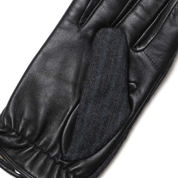 手袋 メンズ カノニコ社 イタリア製 スーツ生地 手袋 グレー グレイ 灰色 本革 男性 ブランド | KURODA | 07