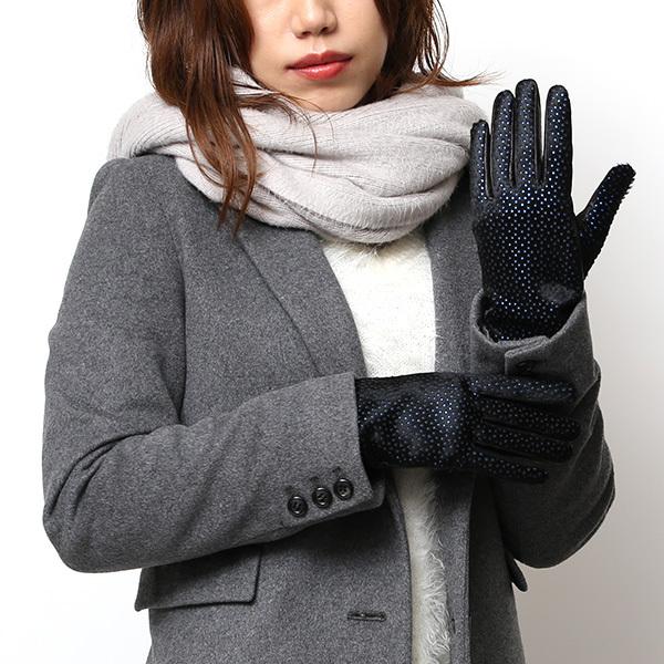KURODA（クロダ） 高級 レディース 手袋 ブラック 黒 黒色 カシミア