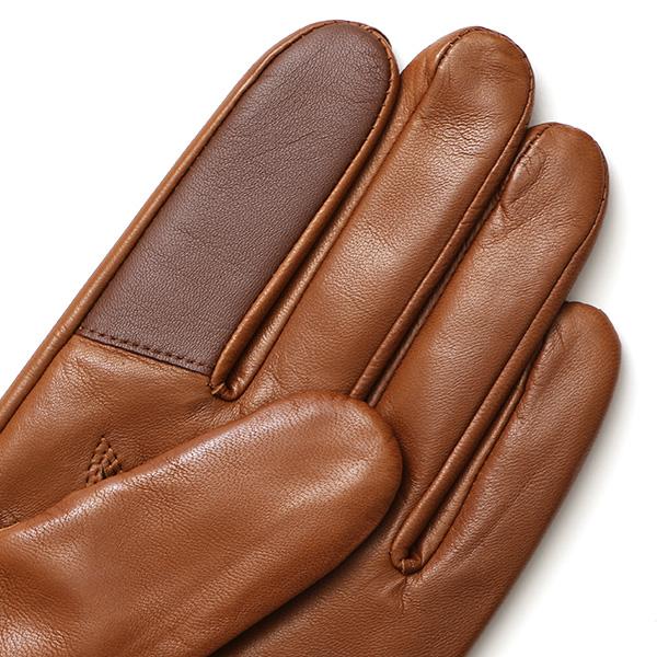 KURODA（クロダ） 手袋 メンズ 本革 スマホ対応 カシミヤ裏地 ブラウン