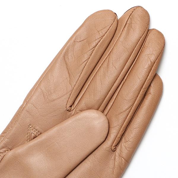 KURODA（クロダ） 革手袋 レディース カシミヤ裏地 ベージュ 肌色 防寒