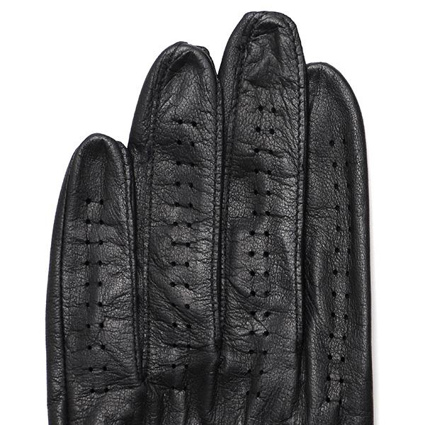 ゴルフ グローブ メンズ 左手用 本革 ブラック 黒 黒色 日本製