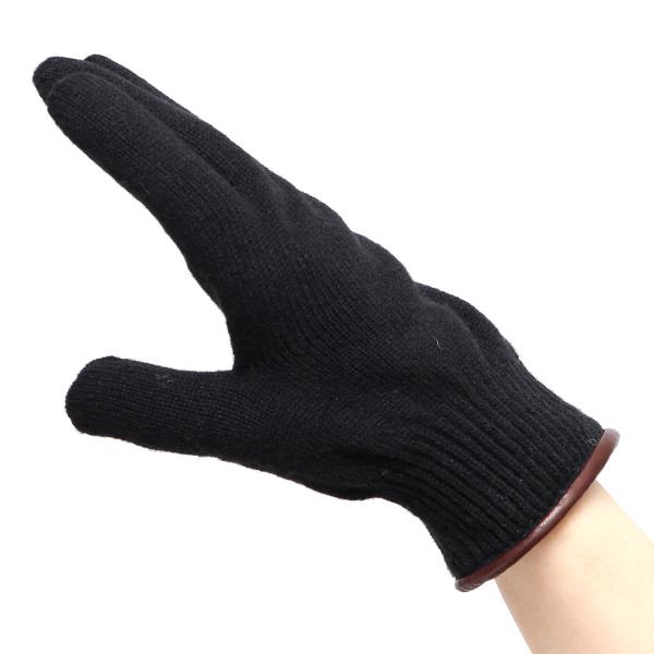 KURODA（クロダ） ニット手袋 レディース グローブ カシミヤ100％裏地
