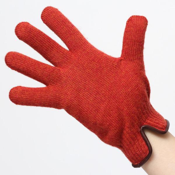 KURODA ニット手袋 レディース グローブ カシミヤ100％裏地