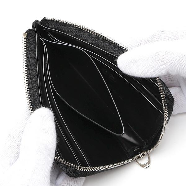 KUBERA 9981 コードバン 財布 小銭入れ レザー 財布 ミニ ブラック 黒