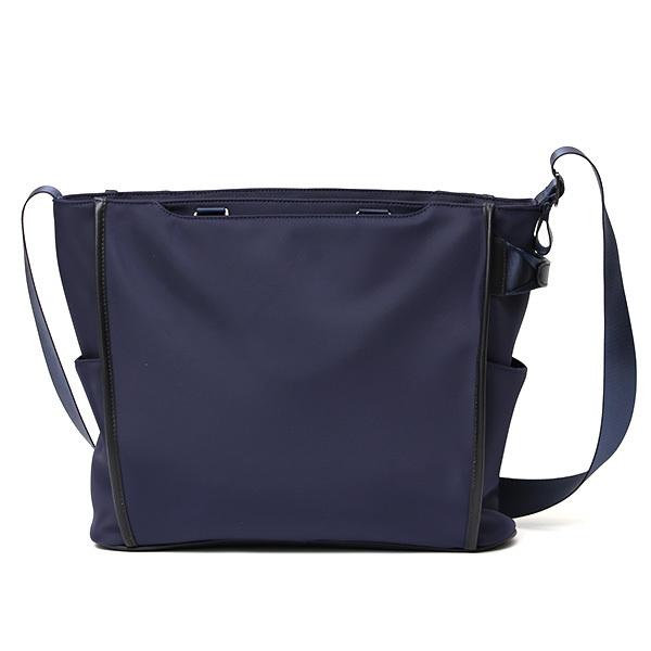 極美品/PAPAS/ショルダー/メッセンジャーバッグ/ネイビー/A4収納可能 SONNE ショルダーバッグ ビジネス メッセンジャーバッグ ブルー