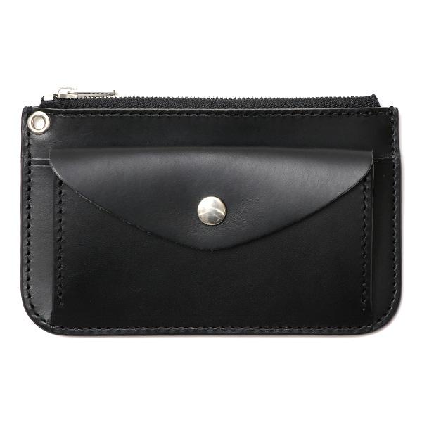 ミニ財布 メンズ 本革 日本製 ブラック 黒 黒色 国産 ブランド 二つ折り L字 ワンダーラスト THE WONDER LUST | 