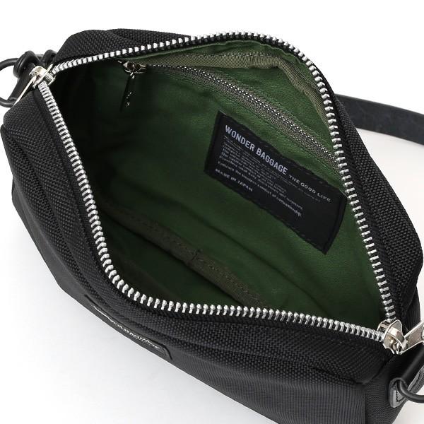WONDER BAGGAGE ショルダーバッグ メンズ ブラック 黒 黒色