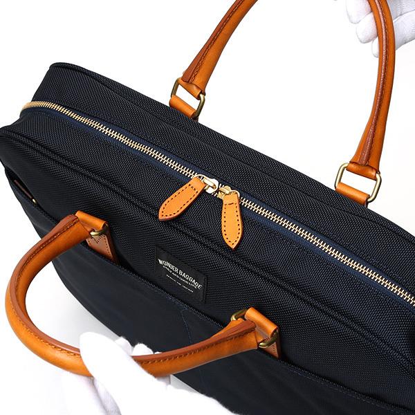 WONDER BAGGAGE ビジネスバッグ メンズ ブリーフケース 本革