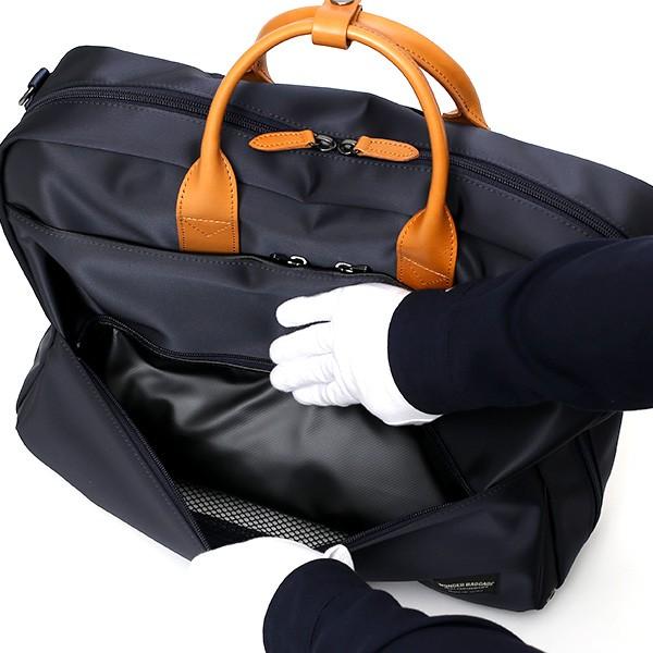WONDER BAGGAGE ネイビー ビジネスバッグ WONDER BAGGAGE｜MG ビジネスバッグ メンズ 2WAY 自立型 大容量 メンズ