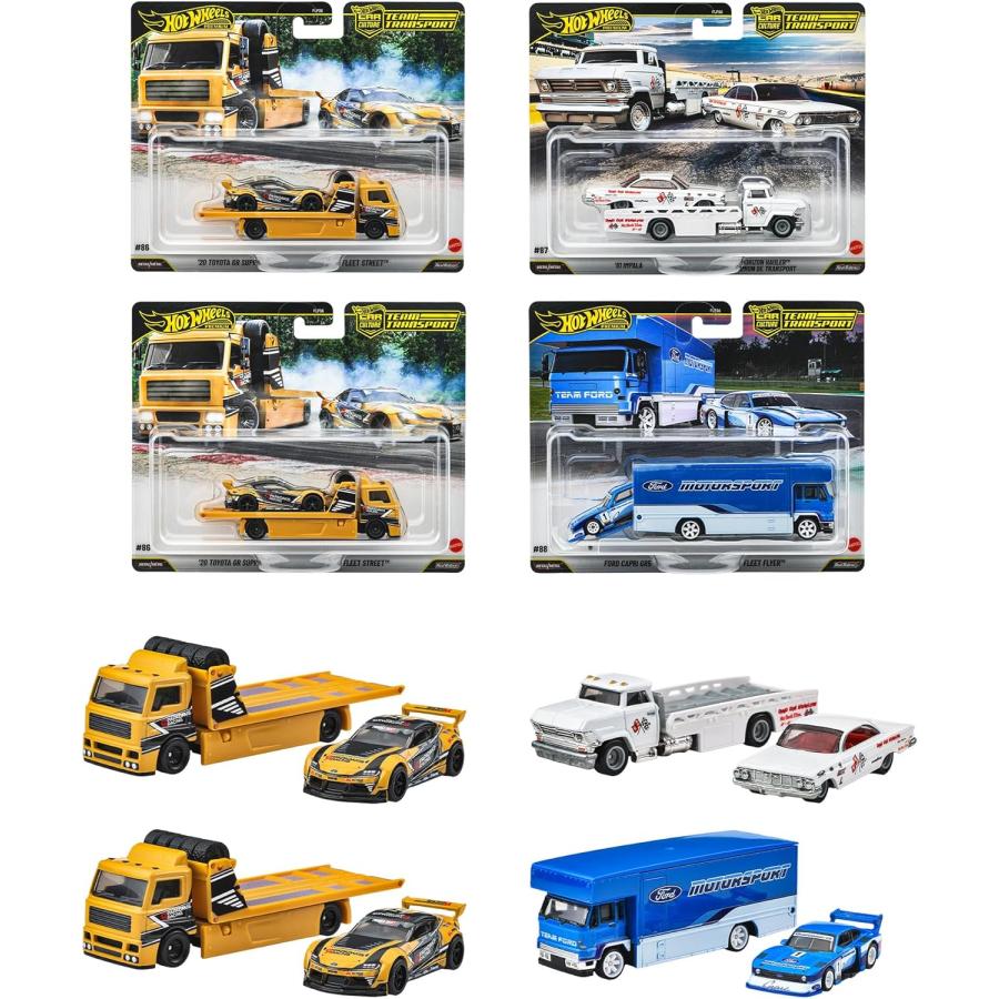 Hot Wheels（ホットウィール） チームトランスポート アソート 4台