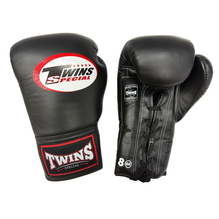新品　TWINS ボクシンググローブ 10oz 黒　ヒモ式　ツインズ ツインズ TWINS ツインズ ボクシンググローブ 10oz 本革製 ヒモ
