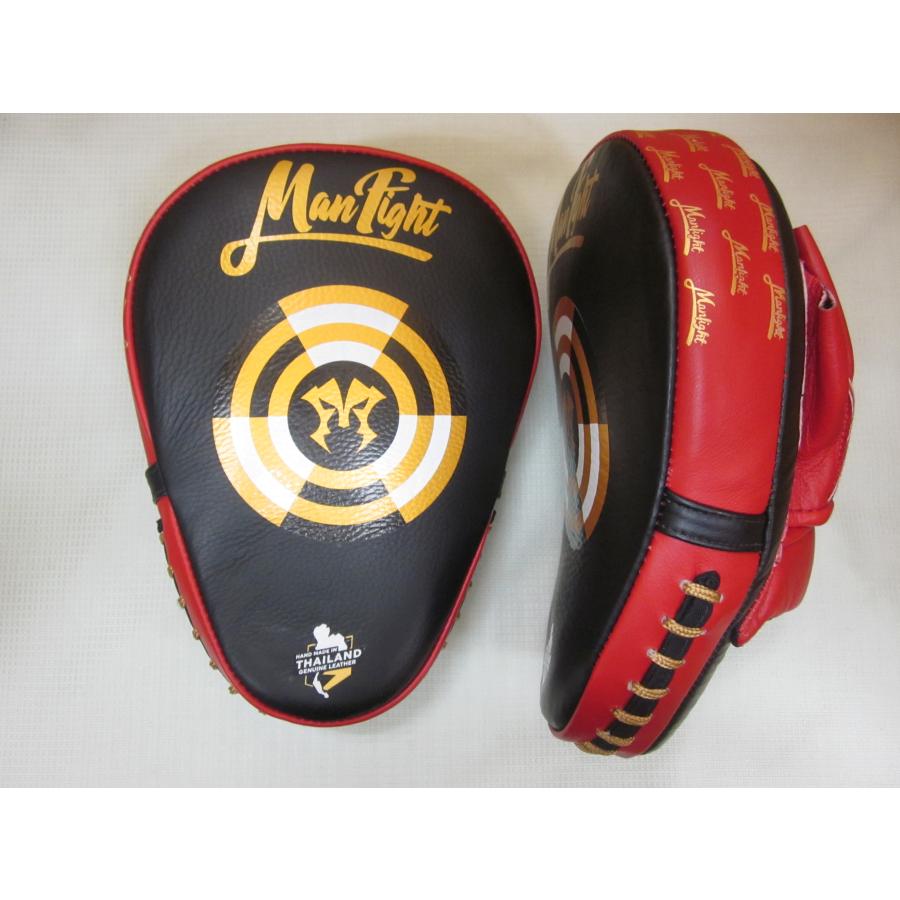 新品LサイズMAN FIGHT キックミット黒/金マンファイト