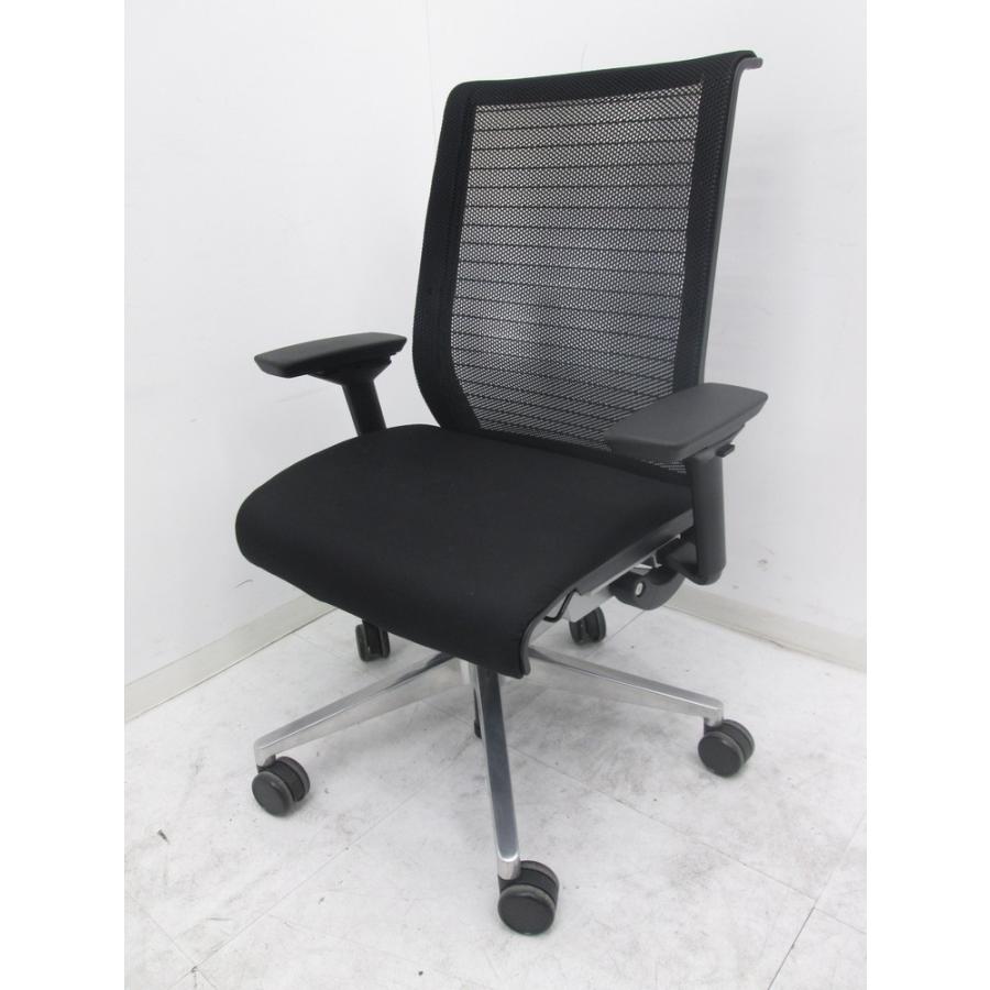 スチールケース 肘付シンクチェア THK-23101 W729xD559xH946-1067mm