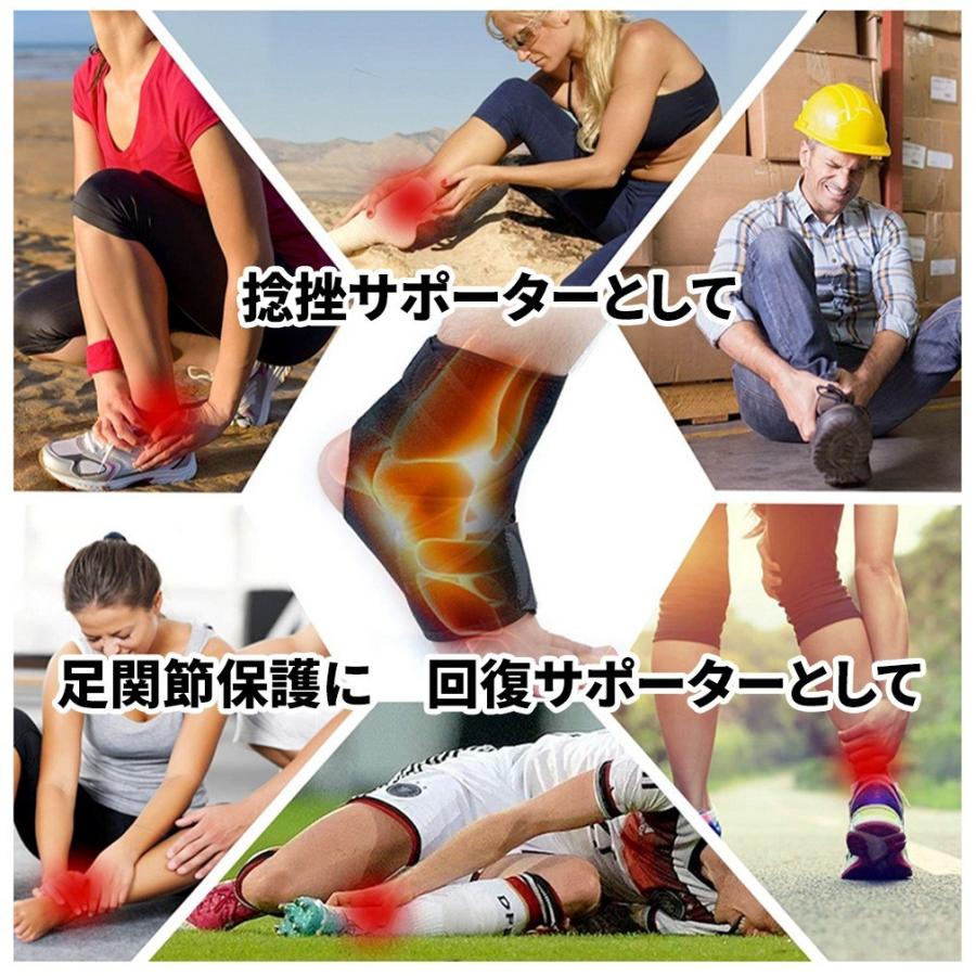 足首サポーター 捻挫 スポーツ アンクル サポーター 足首固定 着圧 4足 M SPORTS ANKLE SUPPORT (足首サポーター) - スポーツライン