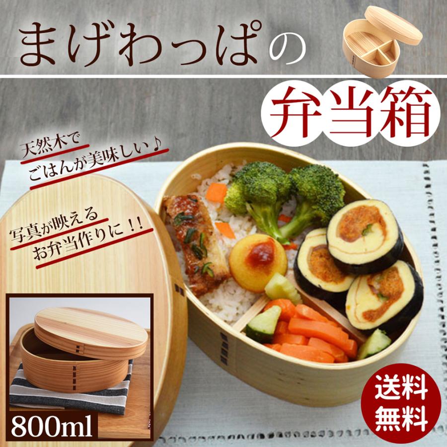 わっぱ男児 曲げわっぱ 弁当箱 男性 一段 800ml メンズスリム わっぱ まげわっぱ 1