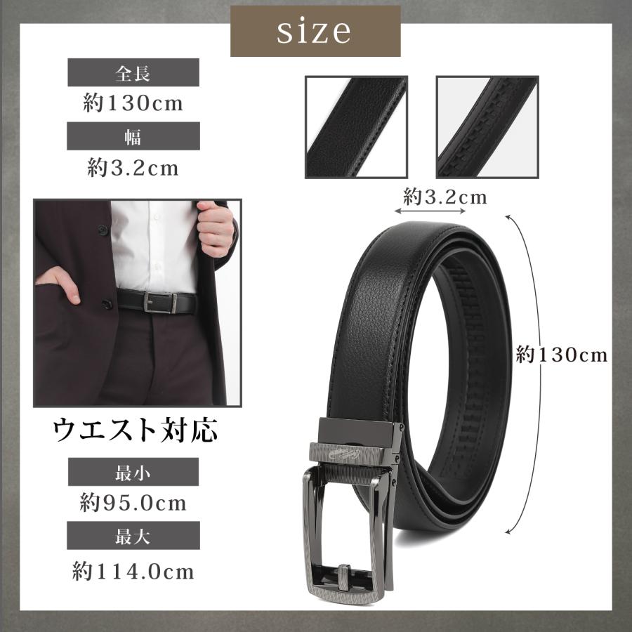 Crocodile（クロコダイル） ベルト メンズ 穴レス 本革 ビジネス 穴