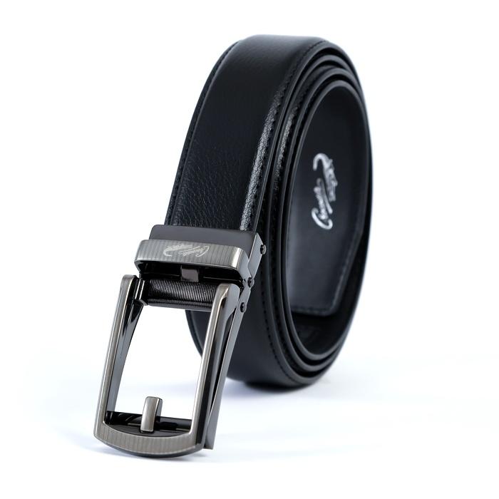 Crocodile ベルト メンズ 穴レス 本革 ビジネス 穴なし 無調整 無段階