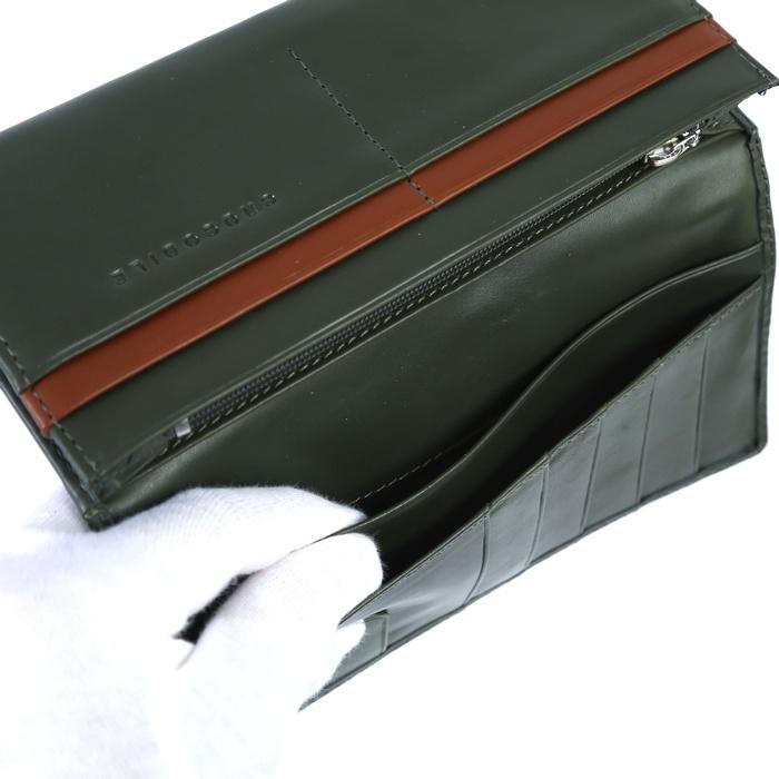 Crocodile（クロコダイル） 長財布 本革 ブランド 羊革 メンズ カード