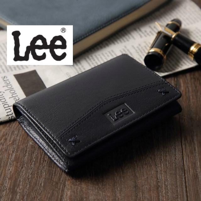 Lee 名刺入れ パスケース メンズ 二つ折り 本革 リー Lee 革 財布 ポイント消化 Lee皮財布 Lee メンズ パスケース Lee 牛革 名刺入れ　0520310 得トク2WEEKS0217｜tokyo-rich