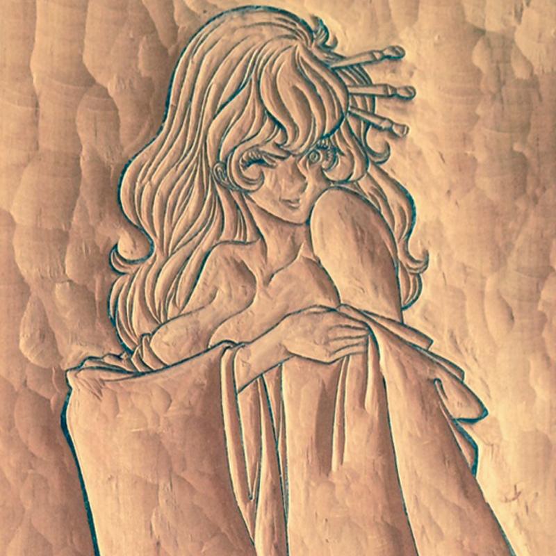 ルパン三世 大判 浮世絵 木版画 『 峰不二子 』 モンキーパンチ