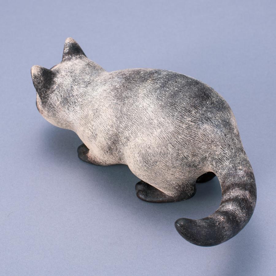 青銅製 「 いたずら 子猫 」 長さ18.4cm 重さ1kg 本田莉奈 作品