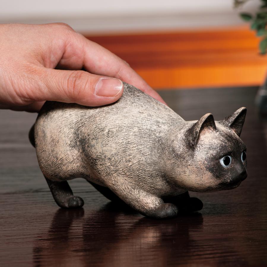 青銅製 「 いたずら 子猫 」 長さ18.4cm 重さ1kg 本田莉奈 作品