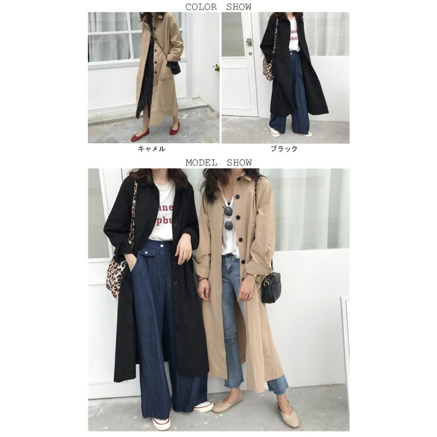 スプリングコート レディース マキシ丈 トレンチコート 薄手 ゆったり ロングコート 女性用 アウター 春秋物 レトロ オシャレ 通勤 Bjt3065 Tokyo Soreiyu 通販 Yahoo ショッピング