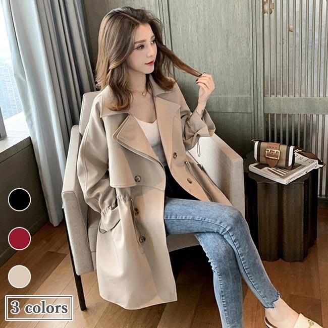 ファッション クリアランス セール スプリングコート 通勤 レディース トレンチコート 春 コート ラグランスリーブ オフィス アウター 秋コート レトロ 春コート スタイリッシュ Egsniirpcw Tritop Com Br