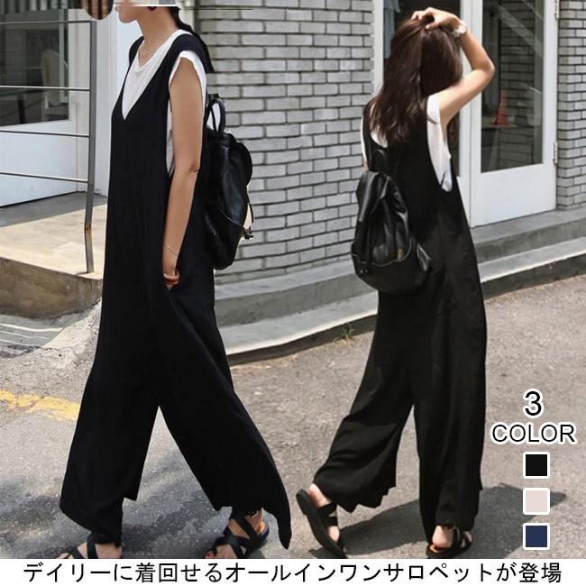 韓国系お洒落キャッパス春夏カジュアルサロペット Dwstyle