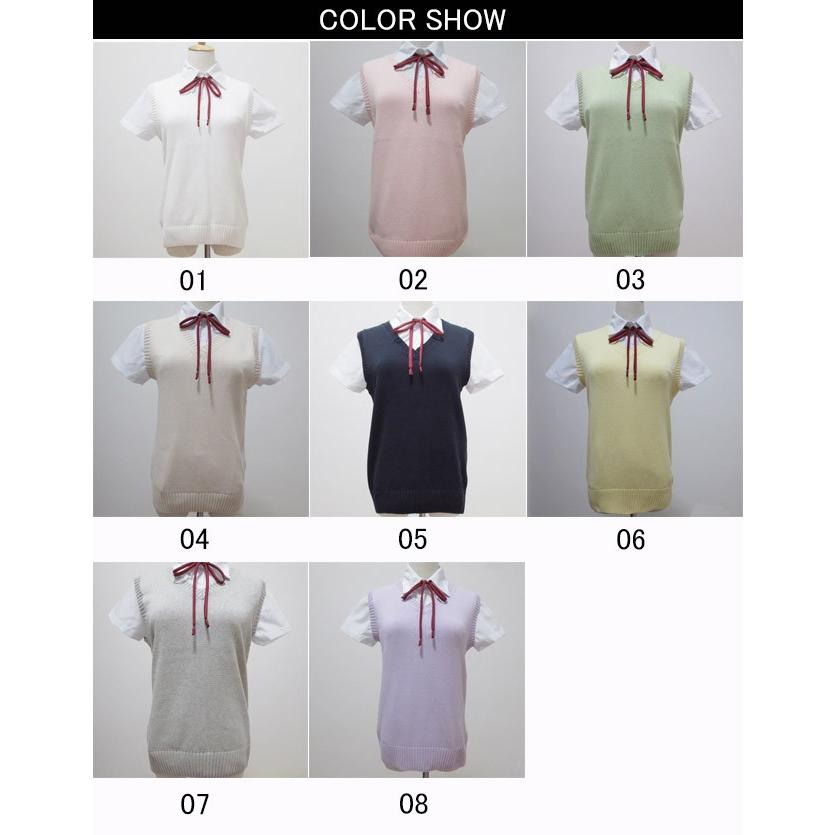 定番のベスト Vネックコットンベスト スクールニットvネックコットンベスト 大きいサイズ レディース 新学期 新入学 女子高生 中学 通学 制服 Kbkg 007 Tokyo Soreiyu 通販 Yahoo ショッピング