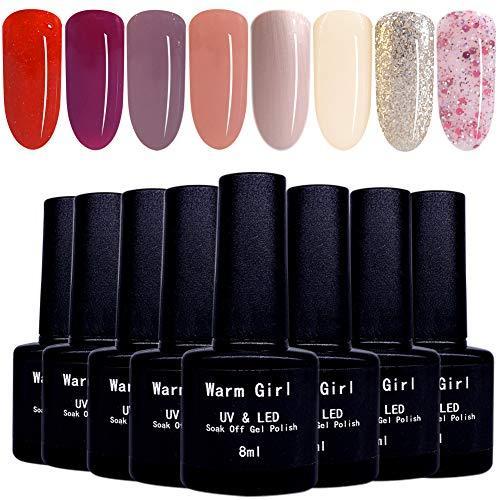 激安正規品 ジェルネイル Warm Girl ジェルネイル カラージェル 8色入り 8ml Uv Led ポリッシュタイプ セット 桜の雨 Www Threeriversofs Com