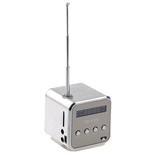 新素材新作 ポータブルオーディオ Healifty Healifty ミニデジタルポータブル音楽mp3 4プレーヤーマイクロsd Tf Usbディスクスピーカーfmラジオ シルバー Www Threeriversofs Com