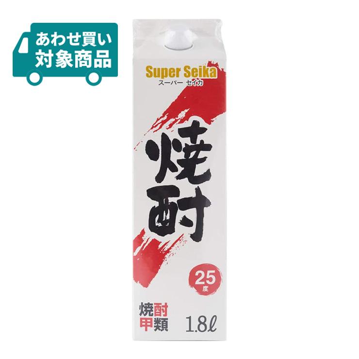 東亜酒造 スーパーセイカ パック 25度 1.8L 1本 甲類焼酎 〈あわせ買い