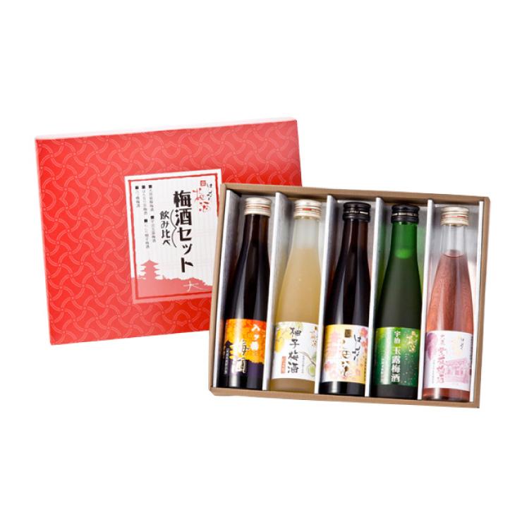 北川本家 富翁 はんなり 梅酒セット (180ml 5本) 梅酒 飲み比べ 送料